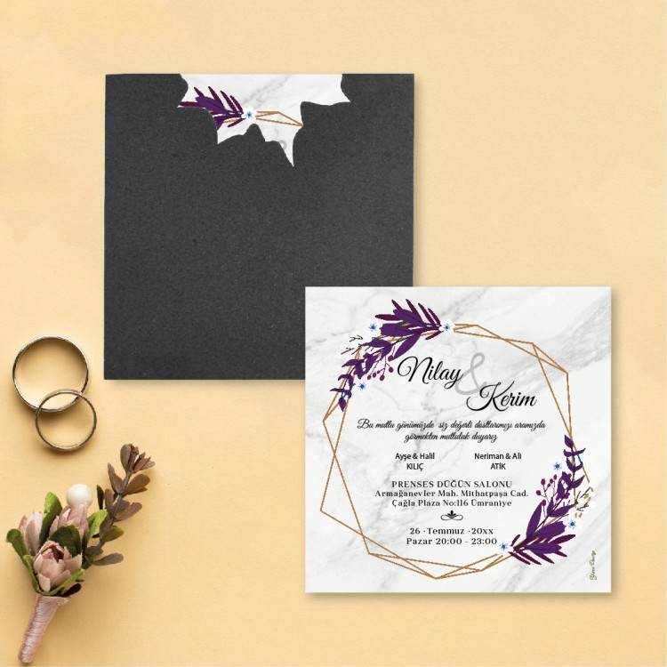 Beren Kare Davetiye 1861 - Detay Görseli 5